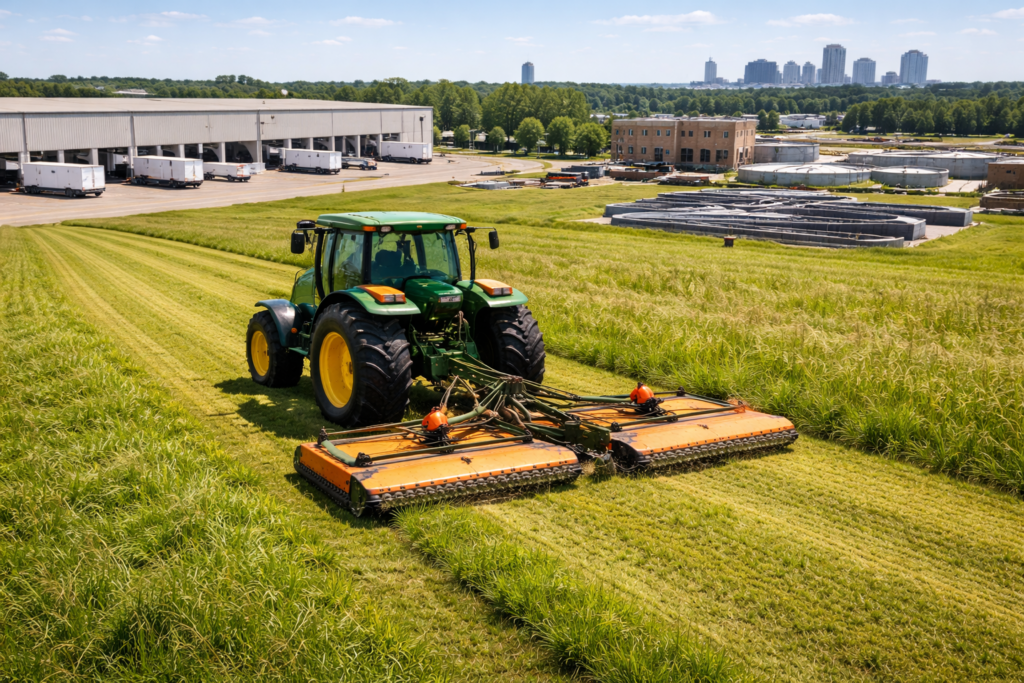 Commercial and municipal acreage mowing